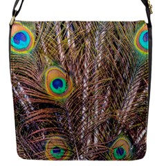 Pen Peacock Wheel Plumage Colorful Flap Closure Messenger Bag (s) by Pakrebo