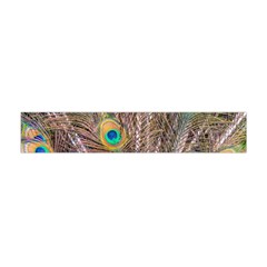 Pen Peacock Wheel Plumage Colorful Flano Scarf (mini) by Pakrebo