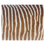 Skin Zebra Striped White Brown Double Sided Flano Blanket (Small)  50 x40  Blanket Front