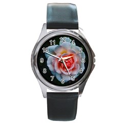 Favorite Rose  Round Metal Watch by okhismakingart