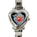 Favorite Rose  Heart Italian Charm Watch Front