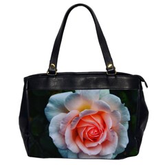 Favorite Rose  Oversize Office Handbag (2 Sides) by okhismakingart