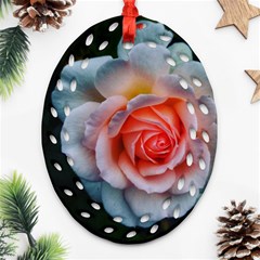 Favorite Rose  Ornament (oval Filigree) by okhismakingart