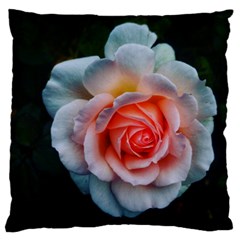 Favorite Rose  Large Flano Cushion Case (two Sides) by okhismakingart