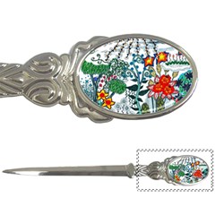 Moon And Flowers Abstract Letter Opener by okhismakingart