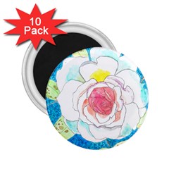 Favorite Rose Watercolor   2 25  Magnets (10 Pack)  by okhismakingart