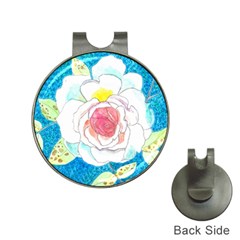 Favorite Rose Watercolor   Hat Clips With Golf Markers by okhismakingart