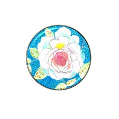 Favorite Rose Watercolor   Hat Clip Ball Marker (4 Pack) by okhismakingart