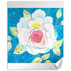 Favorite Rose Watercolor   Canvas 16  X 20  by okhismakingart