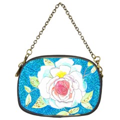 Favorite Rose Watercolor   Chain Purse (two Sides) by okhismakingart