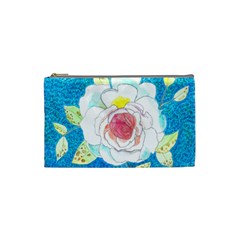 Favorite Rose Watercolor   Cosmetic Bag (small) by okhismakingart