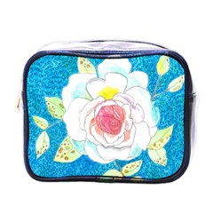 Favorite Rose Watercolor   Mini Toiletries Bag (one Side) by okhismakingart