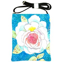 Favorite Rose Watercolor   Shoulder Sling Bag by okhismakingart