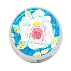 Favorite Rose Watercolor   4-port Usb Hub (two Sides) by okhismakingart