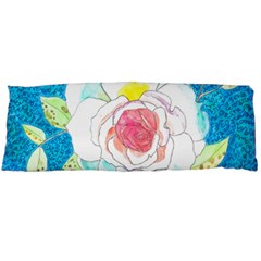 Favorite Rose Watercolor   Body Pillow Case (dakimakura) by okhismakingart