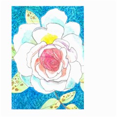 Favorite Rose Watercolor   Large Garden Flag (two Sides) by okhismakingart