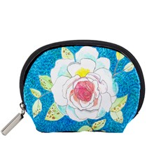 Favorite Rose Watercolor   Accessory Pouch (small) by okhismakingart