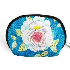 Favorite Rose Watercolor   Accessory Pouch (medium) by okhismakingart