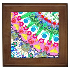 Plant Abstract Framed Tiles by okhismakingart