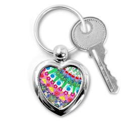 Plant Abstract Key Chains (heart)  by okhismakingart