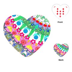 Plant Abstract Playing Cards (heart) by okhismakingart