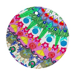 Plant Abstract Round Ornament (two Sides) by okhismakingart