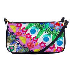 Plant Abstract Shoulder Clutch Bag by okhismakingart