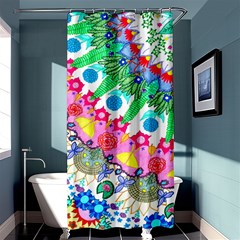 Plant Abstract Shower Curtain 36  X 72  (stall)  by okhismakingart