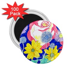 London Flora  2 25  Magnets (100 Pack)  by okhismakingart