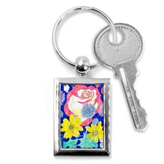 London Flora  Key Chains (rectangle)  by okhismakingart