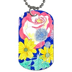 London Flora  Dog Tag (two Sides) by okhismakingart