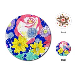 London Flora  Playing Cards (round) by okhismakingart