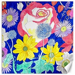 London Flora  Canvas 12  X 12  by okhismakingart