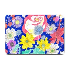 London Flora  Small Doormat  by okhismakingart