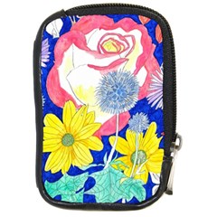 London Flora  Compact Camera Leather Case by okhismakingart