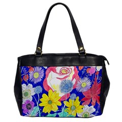 London Flora  Oversize Office Handbag by okhismakingart