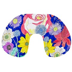 London Flora  Travel Neck Pillows by okhismakingart