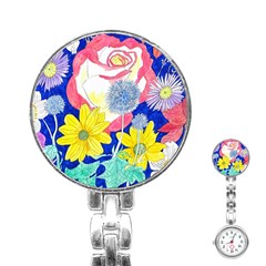 London Flora  Stainless Steel Nurses Watch by okhismakingart