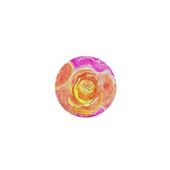 Orange Roses Watercolor 1  Mini Magnets by okhismakingart