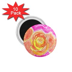 Orange Roses Watercolor 1 75  Magnets (10 Pack)  by okhismakingart