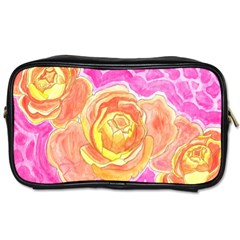 Orange Roses Watercolor Toiletries Bag (one Side) by okhismakingart