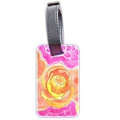 Orange Roses Watercolor Luggage Tags (two Sides) by okhismakingart