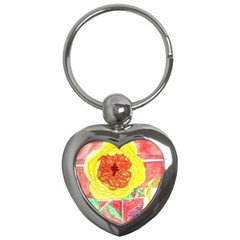 Reid Hall Rose Watercolor Key Chains (heart)  by okhismakingart