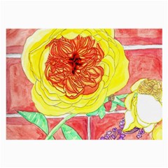 Reid Hall Rose Watercolor Large Glasses Cloth (2-side) by okhismakingart