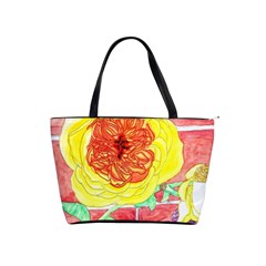 Reid Hall Rose Watercolor Classic Shoulder Handbag by okhismakingart