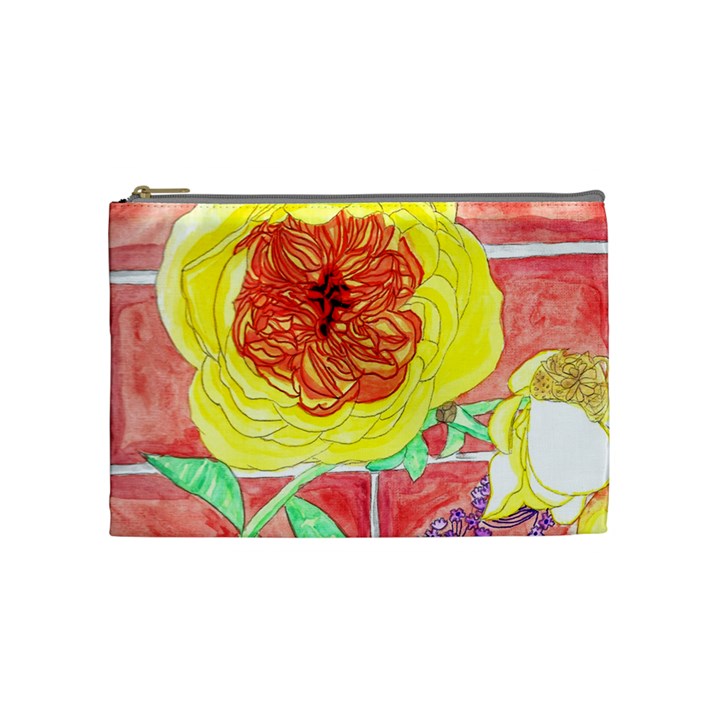 Reid Hall Rose Watercolor Cosmetic Bag (Medium)