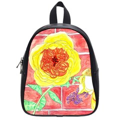 Reid Hall Rose Watercolor School Bag (small) by okhismakingart