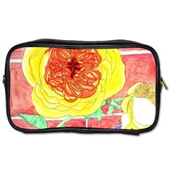 Reid Hall Rose Watercolor Toiletries Bag (one Side) by okhismakingart