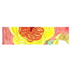 Reid Hall Rose Watercolor Satin Scarf (oblong) by okhismakingart