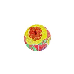 Reid Hall Rose Watercolor 1  Mini Buttons by okhismakingart